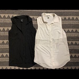 Button up tank tops